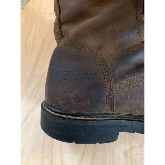 Cody James Lace Up Square Toe Kiltie Waterproof Boots 10.5 main image 10